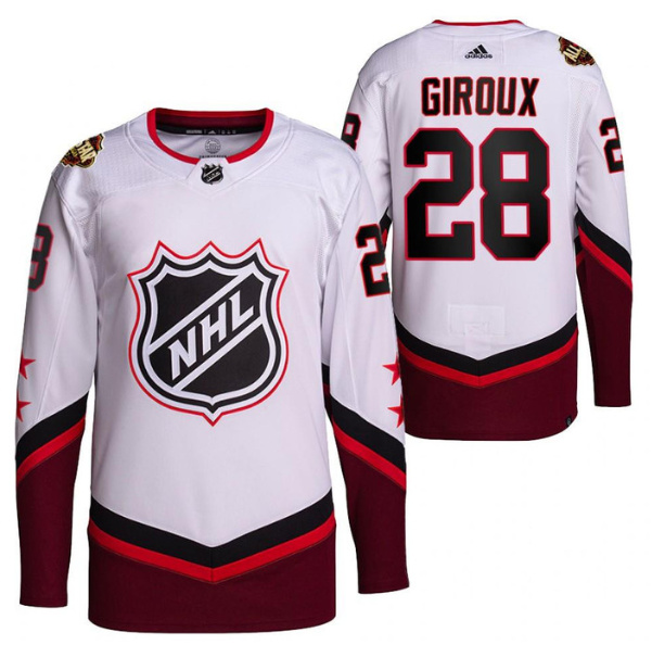 Men Philadelphia Flyers 28 Claude Giroux 2022 All Star White Sti