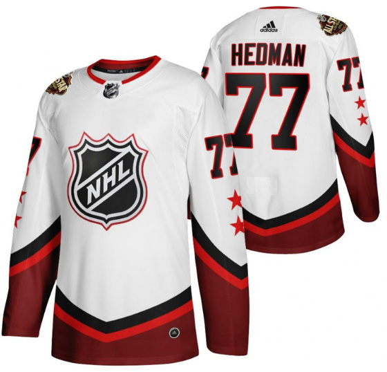 Men Tampa Bay Lightning 77 Victor Hedman 2022 All Star White Sti