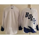 Men Tampa Bay Lightning Blank White 2022 Stadium Series Authentic Jersey