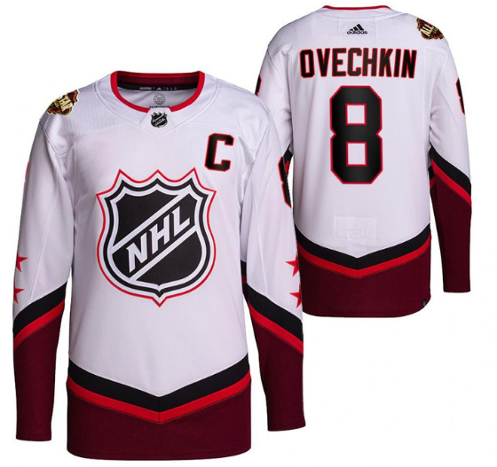 Men Washington Capitals 8 Alex Ovechkin 2022 All Star White Stitched Jersey