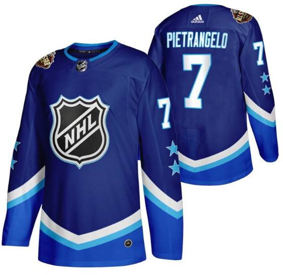 Men Vegas Golden Knights 7 Alex Pietrangelo 2022 All Star Blue Stitched Jersey