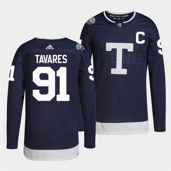 Men Toronto Maple Leafs 91 John Tavares 2022 Heritage Classic Na