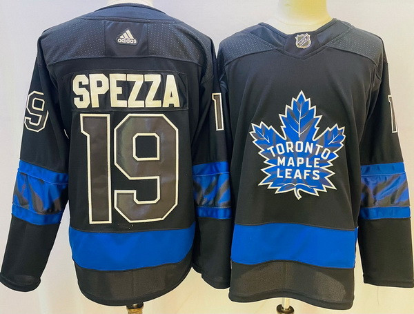 Men Toronto Maple Leafs Black 19 Jason Spezza Alternate Premier Breakaway Reversible Stitched jersey