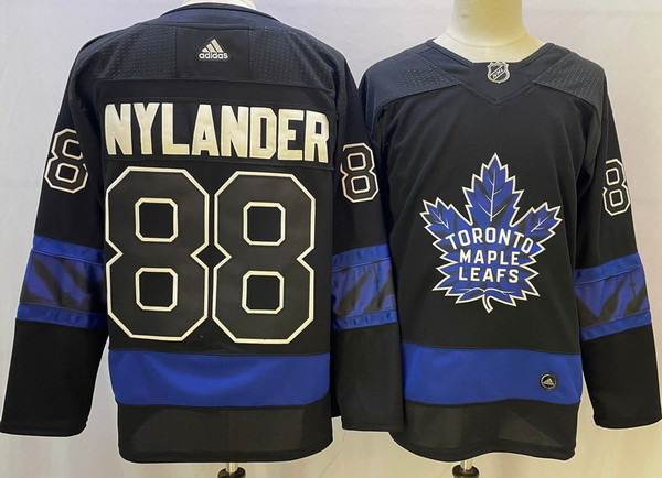 Men Toronto Maple Leafs Black 88 William Nylander Alternate Premier Breakaway Reversible Stitched je