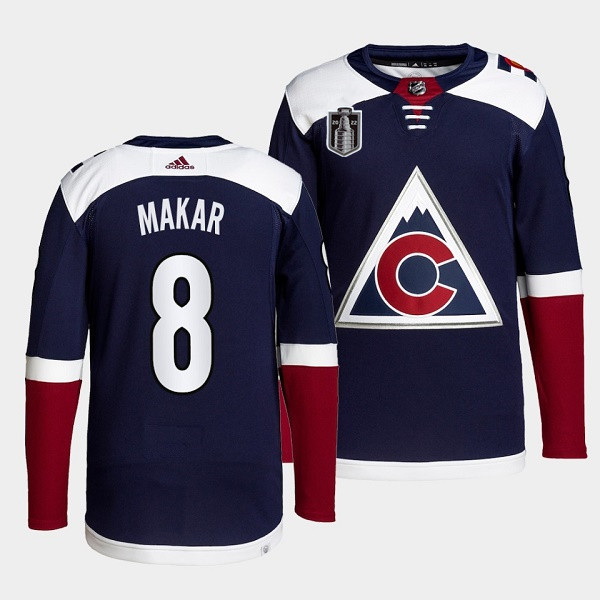 Men Colorado Avalanche 8 Cale Makar Navy 2022 Stanley Cup Final 