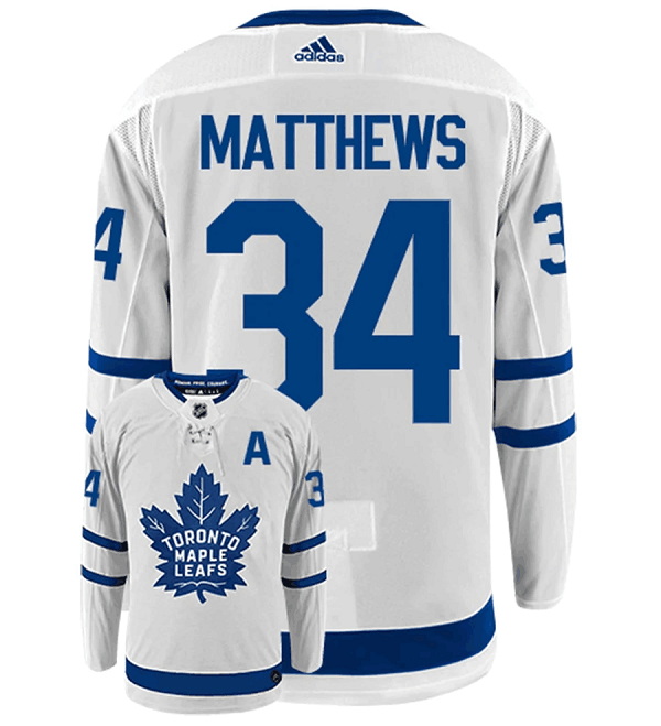 Men Toronto Maple Leafs 34 Auston Matthews White Stitched Jersey