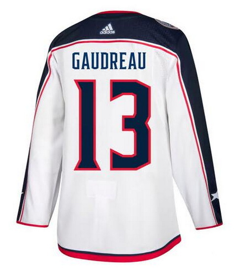 Men Adidas Columbus Blue Jackets 13 Johnny Gaudreau White Home NHL Jersey