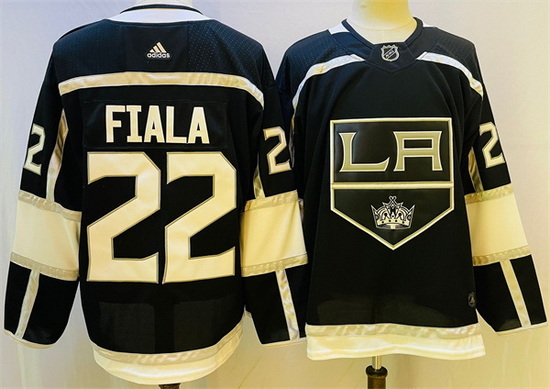 Men Los Angeles Kings 22 Kevin Fiala Black Stitched Jersey