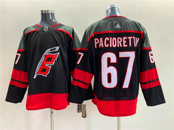 Men Carolina Hurricanes 67 Max Pacioretty Black Stitched Jersey