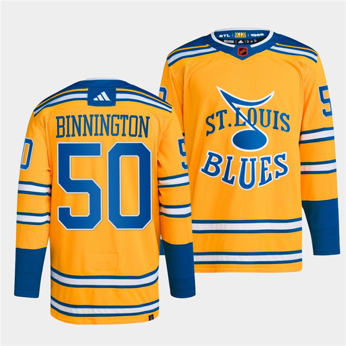 Men St Louis Blues 55 Colton Parayko Yellow 2022 23 Reverse Retro Stitched Jersey