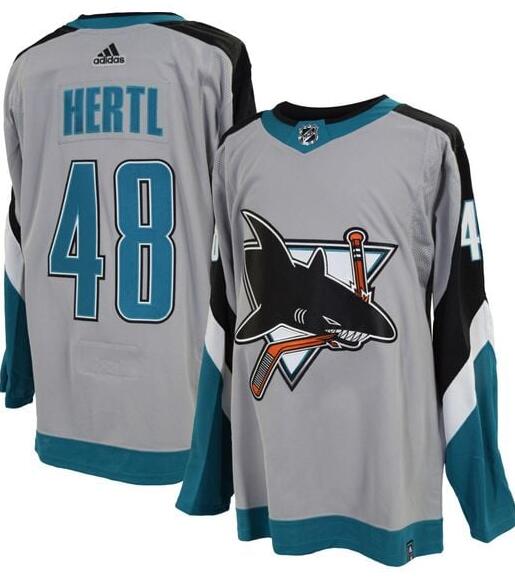 Men adidas San Jose Sharks Tomas Hertl #48 Reverse Retro Adizero NHL Jersey