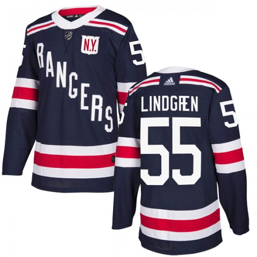 Ryan Lindgren New York Rangers Men Adidas Authentic Navy Blue 2018 Winter Classic Home Jersey