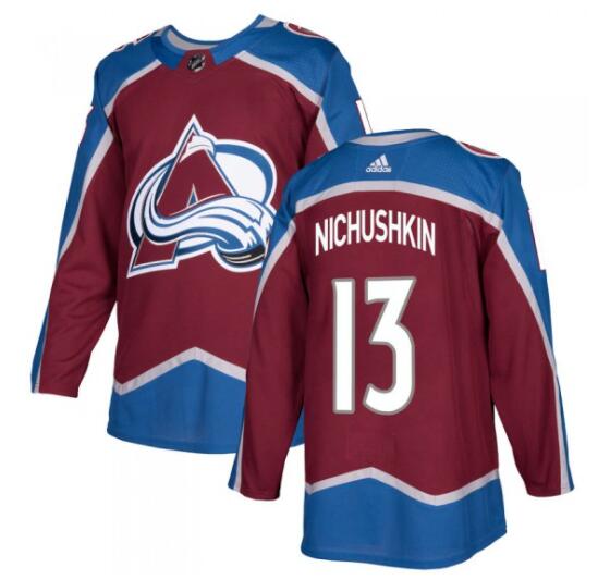 Men Colorado Avalanche #13 Valerie Nichushkin Red Stitched adidas NHL Jersey