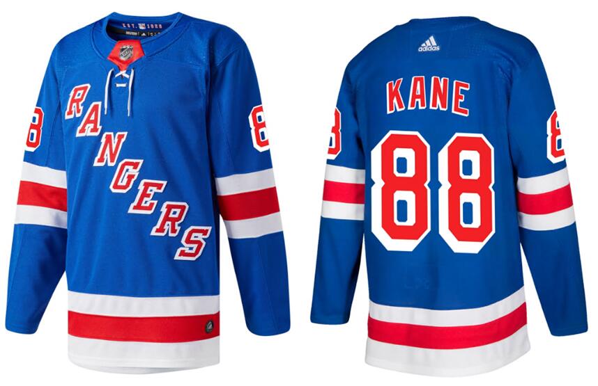 Men New York Rangers Patrick Kane 88 Blue Home Adidas Jersey