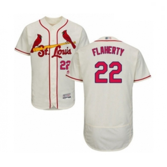 Men St. Louis Cardinals 22 Jack Flaherty Cream Alternate Flex Base Authentic Collection Baseball Pla