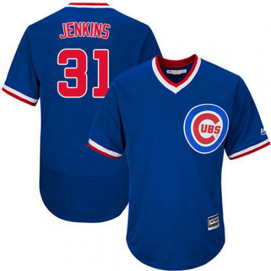 Mens Majestic Chicago Cubs 31 Fergie Jenkins Royal Blue Flexbase Authentic Collection Cooperstown ML