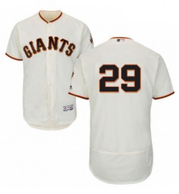 Mens Majestic San Francisco Giants 29 Jeff Samardzija Cream Home Flex Base Authentic Collection MLB 