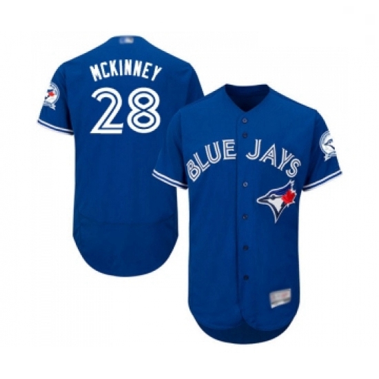 Mens Toronto Blue Jays 28 Billy McKinney Royal Blue Alternate Flex Base Authentic Collection MLB Jer