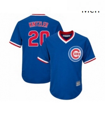 Mens Chicago Cubs 20 Brandon Kintzler Replica Royal Blue Cooperstown Cool Base Baseball Jersey