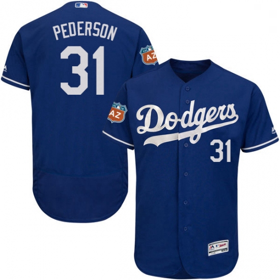 Mens Majestic Los Angeles Dodgers 31 Joc Pederson Royal Blue Flexbase Authentic Collection MLB Jerse