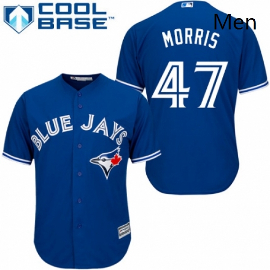 Mens Majestic Toronto Blue Jays 47 Jack Morris Replica Blue Alternate MLB Jersey