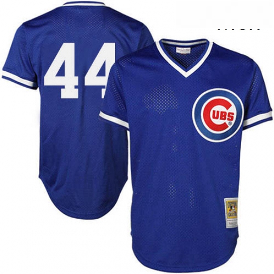 Mens Majestic Chicago Cubs 44 Anthony Rizzo Replica Royal Blue T
