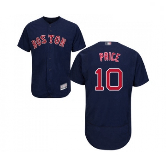 Mens Boston Red Sox 10 David Price Navy Blue Alternate Flex Base Authentic Collection Baseball Jerse