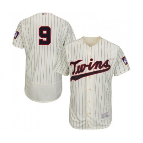 Mens Minnesota Twins 9 Marwin Gonzalez Cream Alternate Flex Base Authentic Collection Baseball Jerse