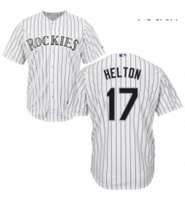 Youth Majestic Colorado Rockies 17 Todd Helton Authentic White H