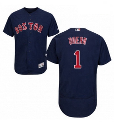 Mens Majestic Boston Red Sox 1 Bobby Doerr Navy Blue Alternate Flex Base Authentic Collection MLB Je