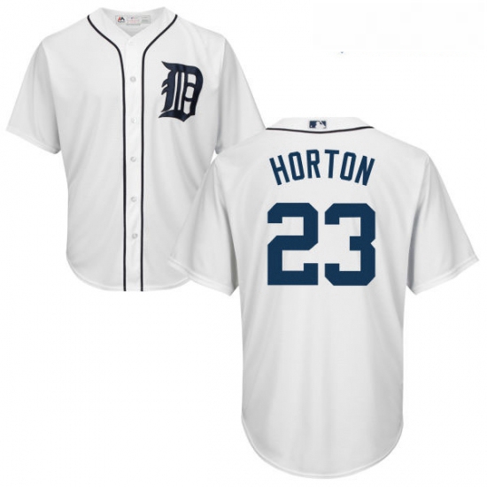 Youth Majestic Detroit Tigers 23 Willie Horton Authentic White Home Cool Base MLB Jersey