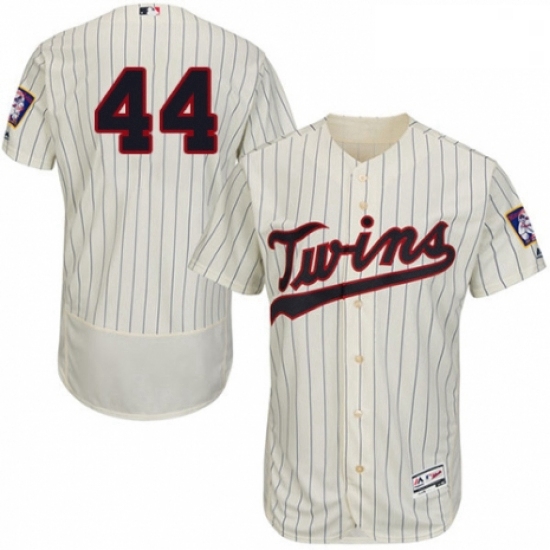 Mens Majestic Minnesota Twins 44 Kyle Gibson Authentic Cream Alternate Flex Base Authentic Collectio