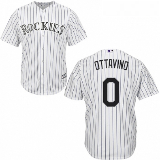 Youth Majestic Colorado Rockies 0 Adam Ottavino Replica White Home Cool Base MLB Jersey