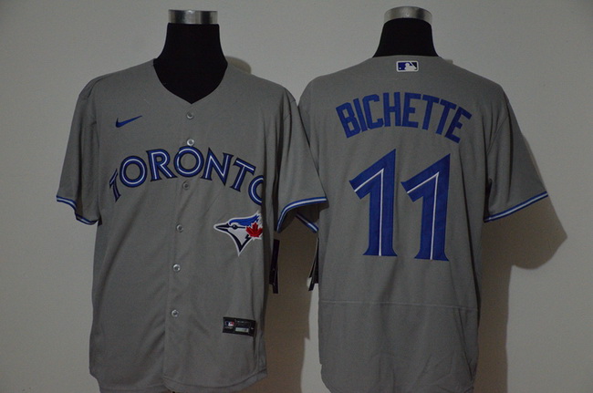 Blue Jays 11 Bo Bichette Gray 2020 Nike Flexbase Jersey