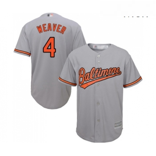 Mens Baltimore Orioles 4 Earl Weaver Replica Grey Road Cool Base Baseball Jersey