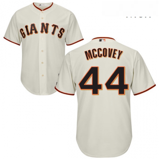 Mens Majestic San Francisco Giants 44 Willie McCovey Replica Cre