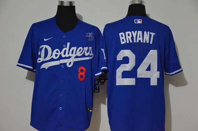 Dodgers 24 Kobe Bryant Royal 2020 Nike KB Cool Base Jerseys