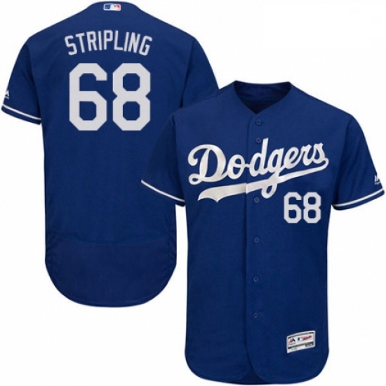 Mens Majestic Los Angeles Dodgers 68 Ross Stripling Royal Blue Flexbase Authentic Collection MLB Jer