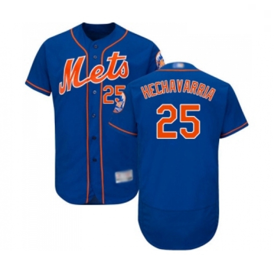 Mens New York Mets 25 Adeiny Hechavarria Royal Blue Alternate Flex Base Authentic Collection MLB Jer