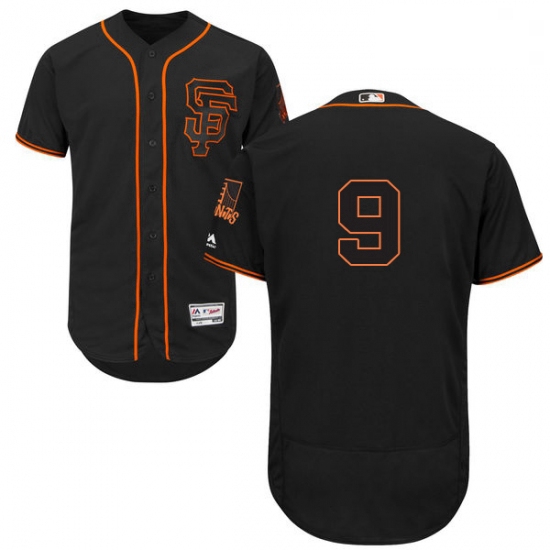 Mens Majestic San Francisco Giants 9 Matt Williams Black Alternate Flex Base Authentic Collection ML