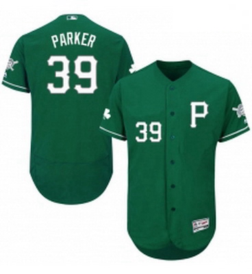 Mens Majestic Pittsburgh Pirates 39 Dave Parker Green Celtic Flexbase Authentic Collection MLB Jerse