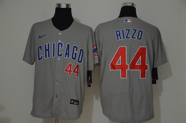 Cubs 44 Anthony Rizzo Gray 2020 Nike Flexbase Jersey