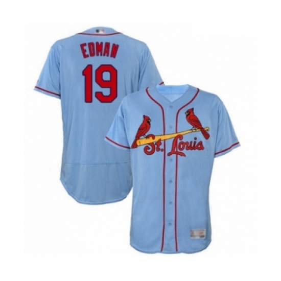 Men St. Louis Cardinals 19 Tommy Edman Light Blue Alternate Flex Base Authentic Collection Baseball 