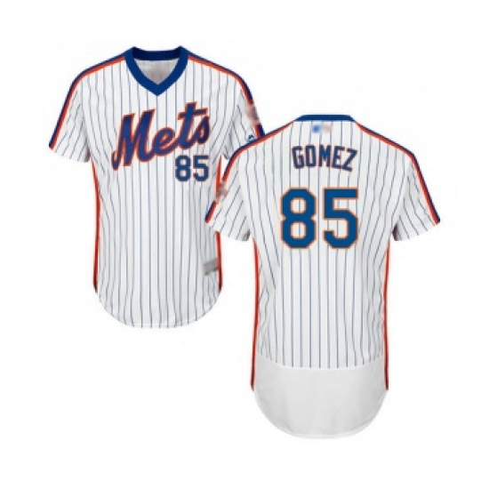Mens New York Mets 85 Carlos Gomez White Alternate Flex Base Aut