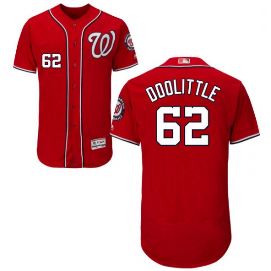 Mens Majestic Washington Nationals 62 Sean Doolittle Red Flexbas