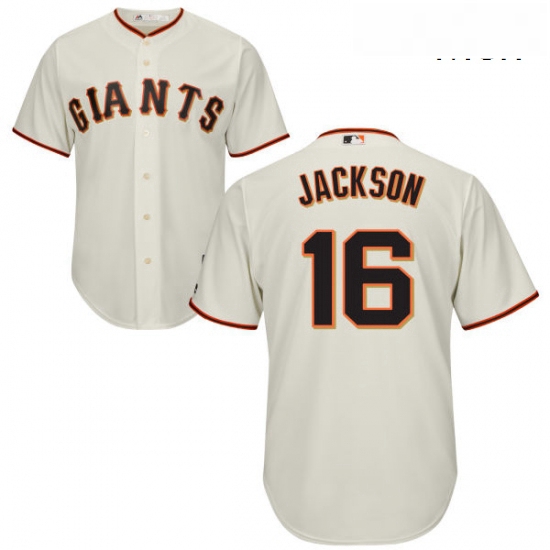 Mens Majestic San Francisco Giants 16 Austin Jackson Replica Cream Home Cool Base MLB Jersey