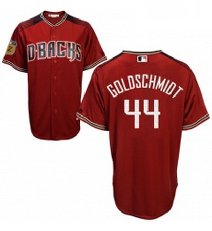 Womens Majestic Arizona Diamondbacks 44 Paul Goldschmidt Authentic Crimson 2017 Spring Training Cool