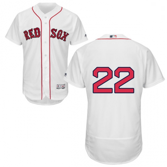 Mens Majestic Boston Red Sox 22 Rick Porcello White Home Flex Ba