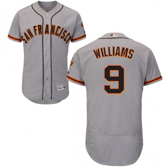 Mens Majestic San Francisco Giants 9 Matt Williams Grey Road Flex Base Authentic Collection MLB Jers