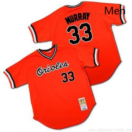 Mens Mitchell and Ness Baltimore Orioles 33 Eddie Murray Replica